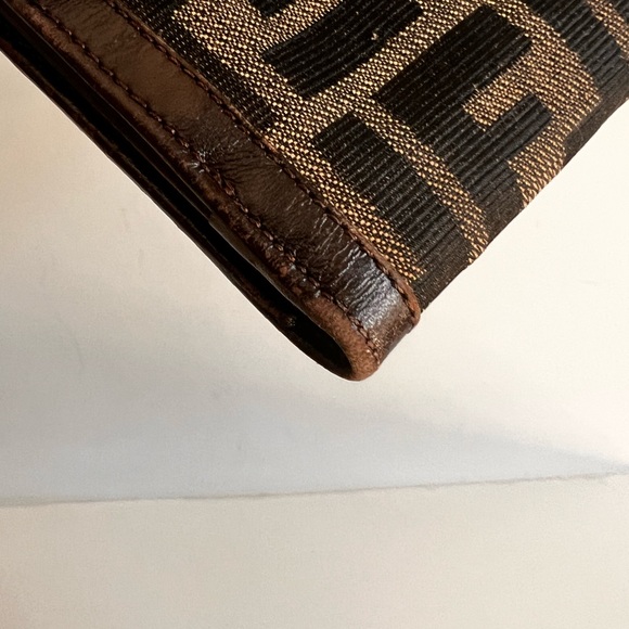 Authentic Fendi Zucca Canvas Leather Bifold Wallet - Picture 6 of 9